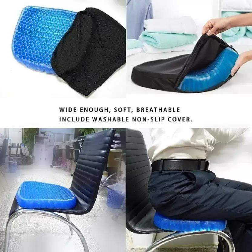 FoxRest™ – Gel Orthopedic Seat Cushion for Office Chair, Wheelchair, or Home Rubber Cushion for Back Pain